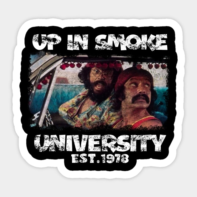 Cheech and chong Sticker by Esmosi